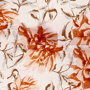 STAMPA FIORE AURORA-TERRACOTTA
